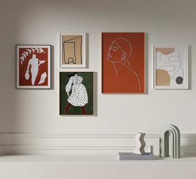 现代装饰画3D模型下载